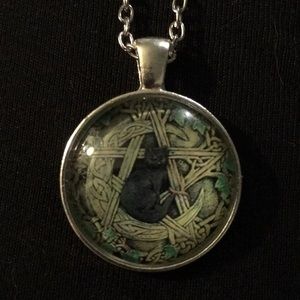 Jewelry - Witch cat necklace Jewelry - Witch cat necklace